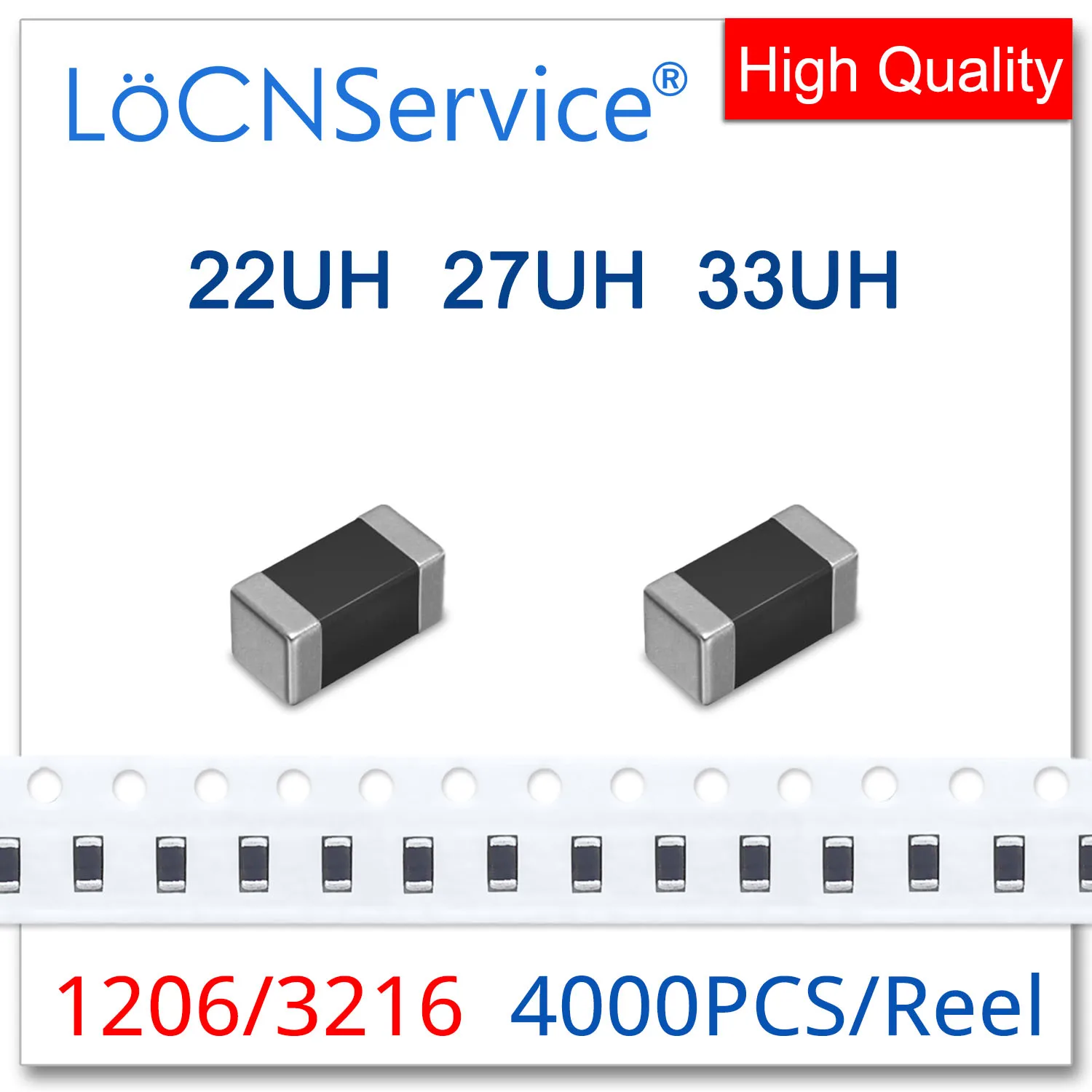 

LoCNService 1206 3216 4000PCS 10% 22UH 27UH 33UH Multilayer Chip Ferrite Inductors High Quality