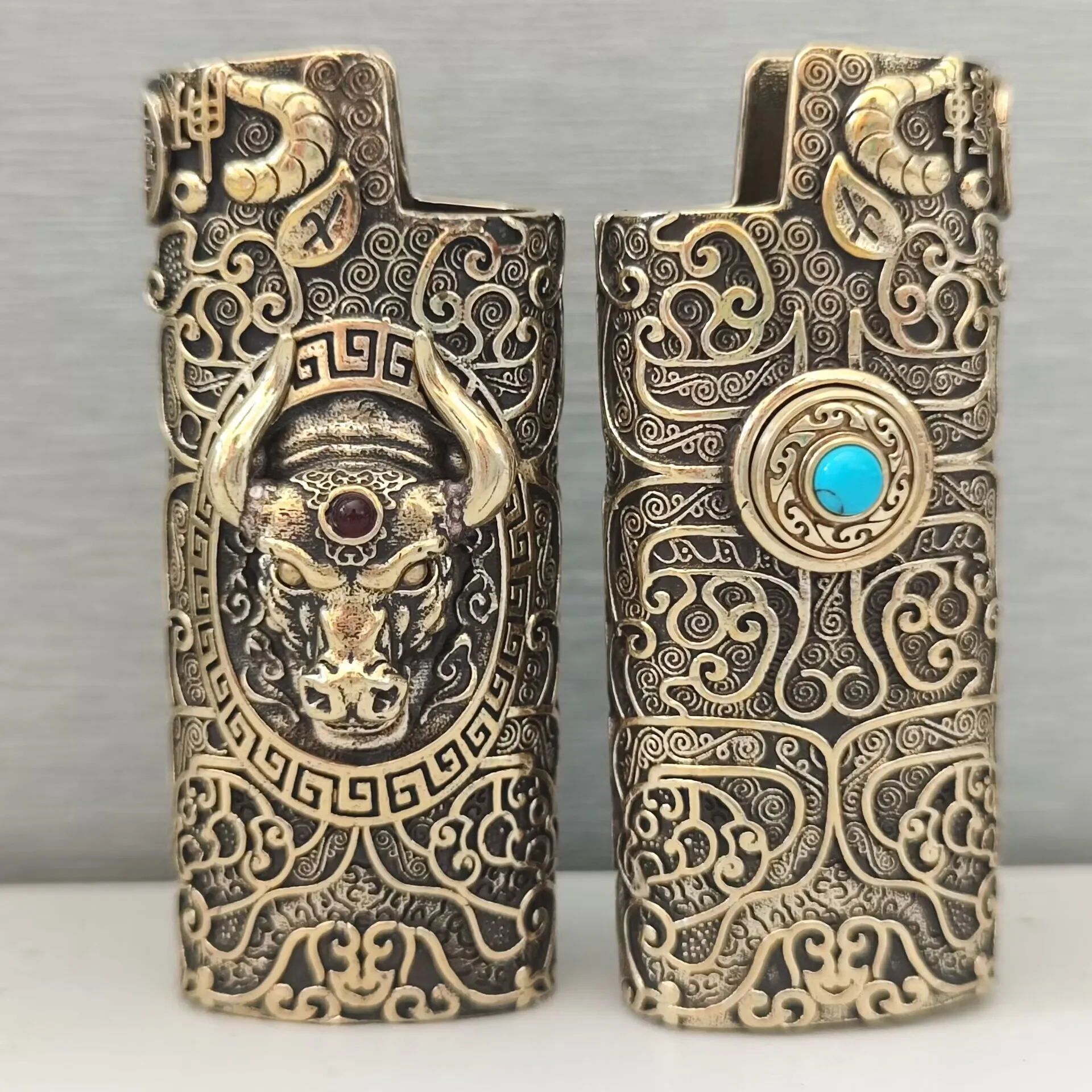 

1PC Brass Lighter Case Cover Fits Bic J5 Lighter BicJ5 Lighter Sleeve Cover