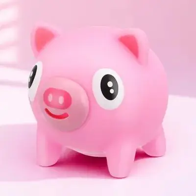 Kleine Cartoon Squeak Varken Stress Zacht PVC Tong Knijp Zintuiglijke Decompressie Angst Kinderen Drukontlasting Ontspannen