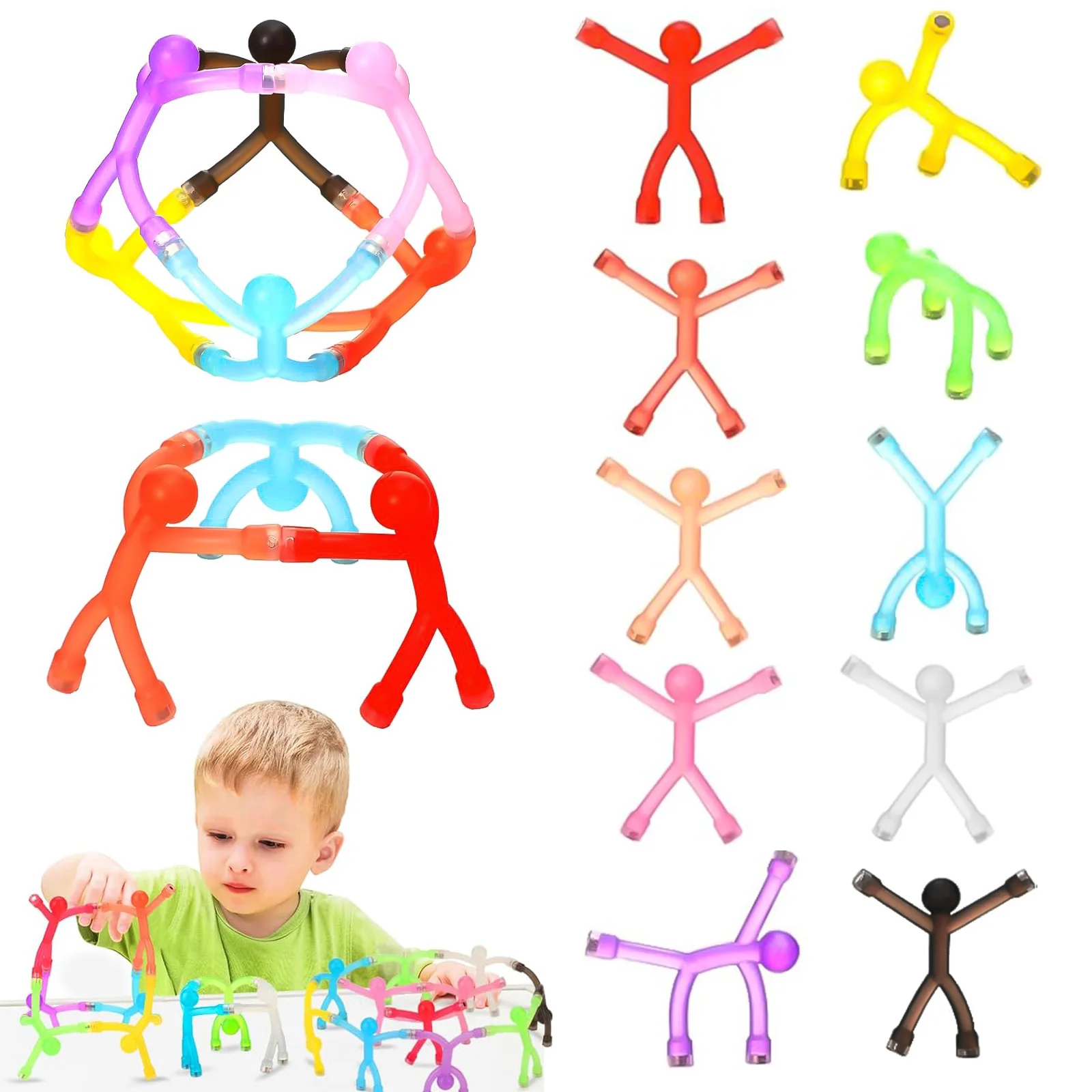 Stressverlichtend speelgoed, mini kleurrijke magneet veelzijdig wandklimbeeldje, magnetische creatieve magneet kindercadeau