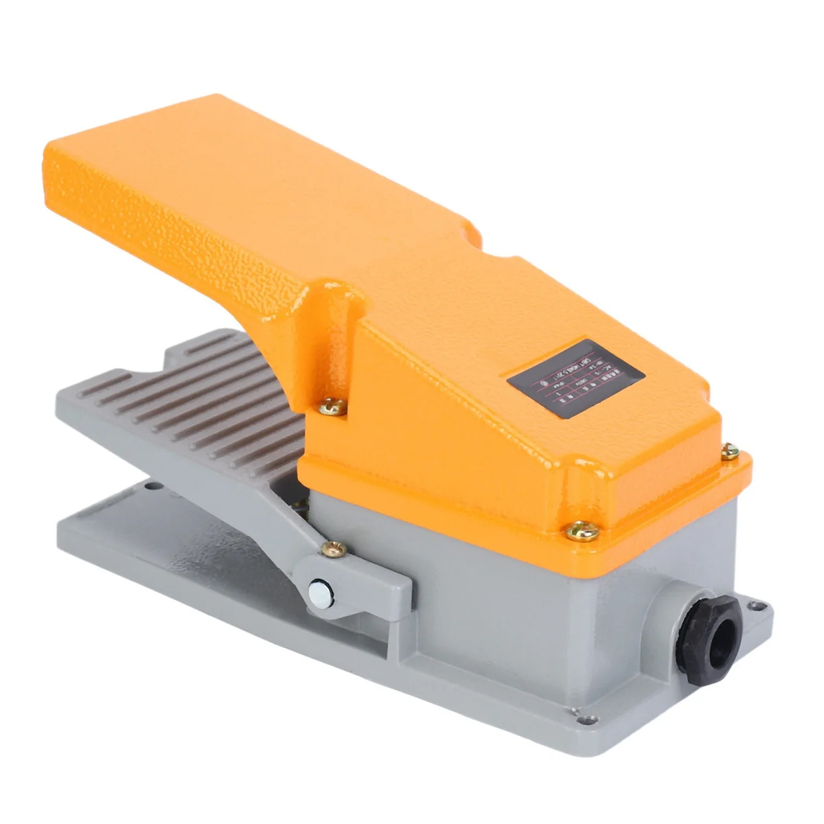 Trending Now LT4 foot switch aluminium case treadle pedal switch for machine tool control silver contact