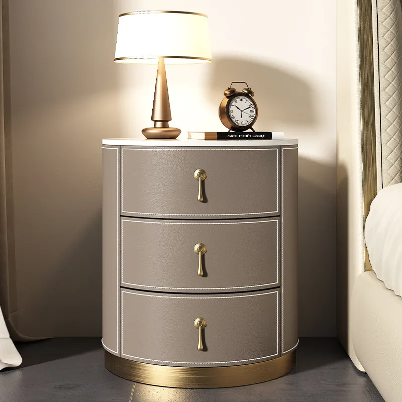 

Classic Locker Side Bedroom Nightstands Nordic Elegant Unique Minimalist Bedside Tables Luxury Design Frames Cabinet Furniture