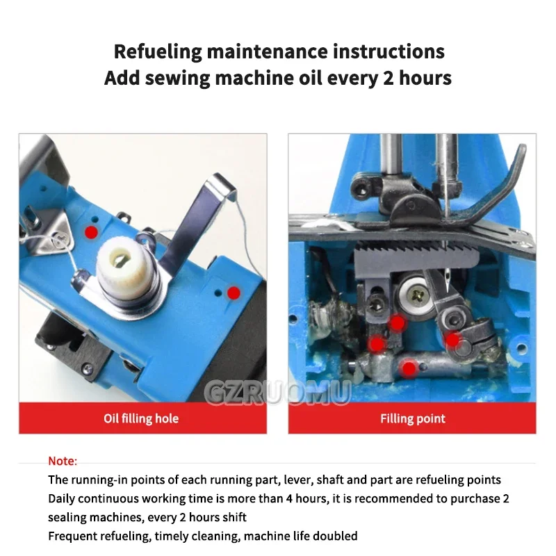 

220V/110V Sealing Machine Portable Sealing Machine Electric High Power Sewing Bag Woven Paper Bag Compound Packaging GK9-700D