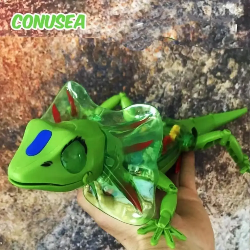 

Robotic Model Electronic Pets Lizard Lizard Transparent Lizard Walking Electronic Anime Sounds Lights