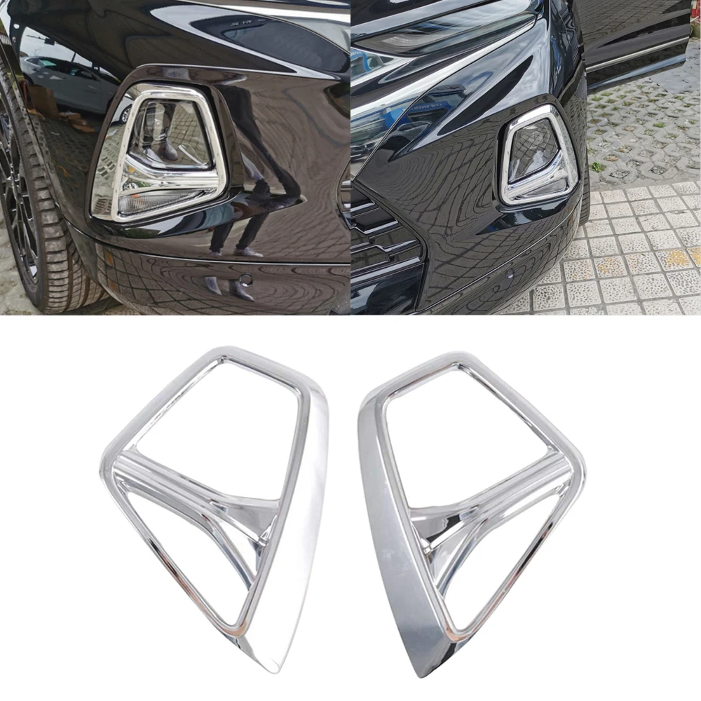 

ABS углеродное волокно, черный хром, передняя противотуманная фара, накладка на фару для Chevrolet Blazer 2019-2021