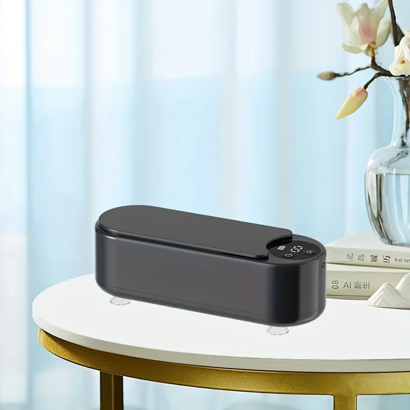 Portable Ultrasonic Glasses Cleaner USB Rechargeable, Electric Eyeglass Cleaning Machine for Home Personal Care Tool