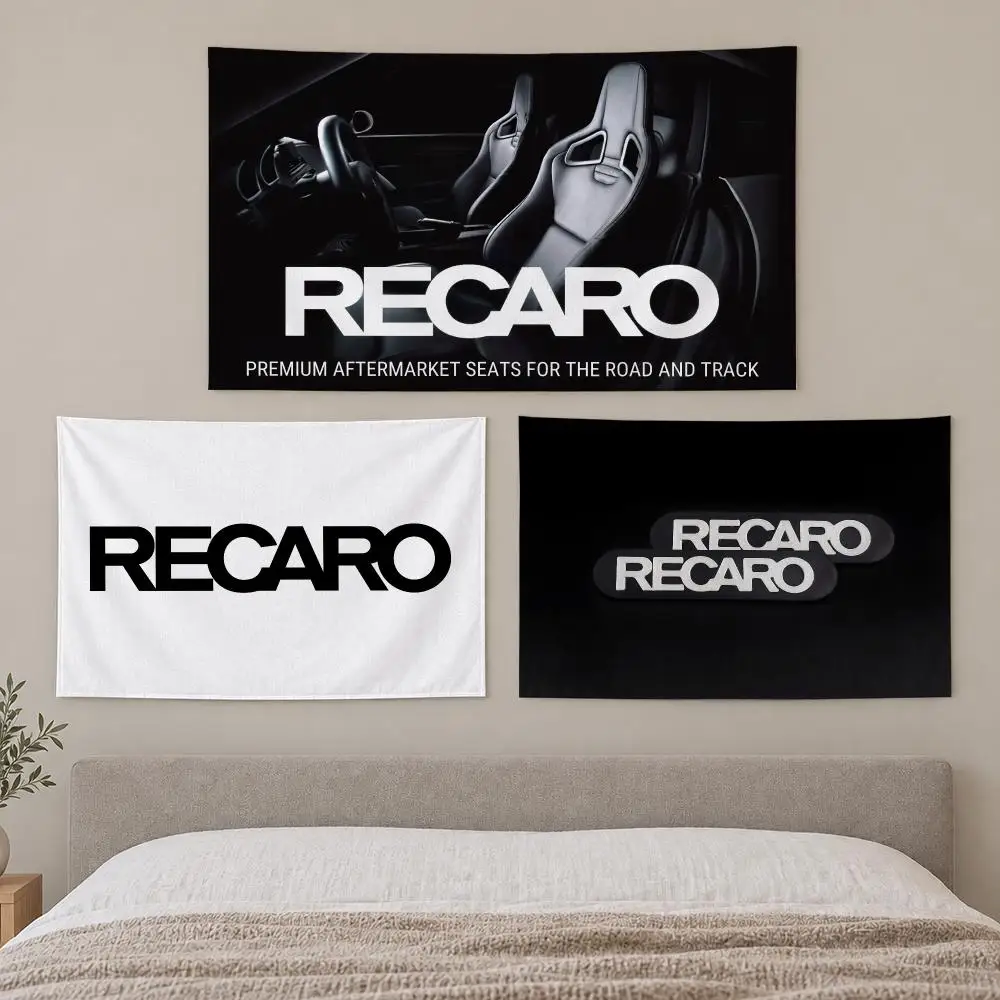 R-Recaro Tapestry Custom Living Bedroom Party Dormitory Interior Wall Bohemian Decoration Attached Clip