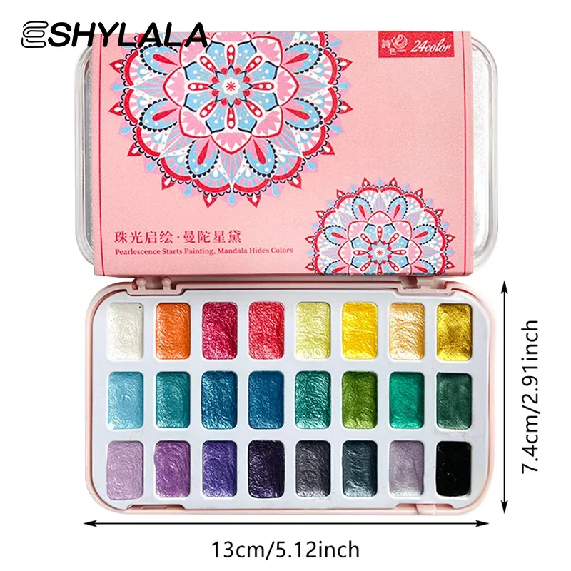 24-kleuren parelmoer olieverfschilderij nagellak kloppende lijm vlek ingeblikt hoge verzadiging populaire semi-solide nagellak