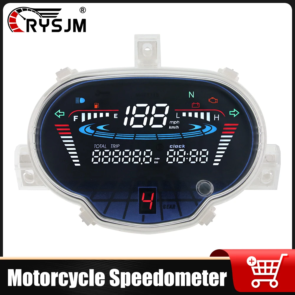 

Digital Motorcycle Speedometer KMH MPH Odometer 1FDH35101000 For Yamaha Sight 115 / Crypton Fi 114 Sirius fi VEGA RR/ VEGA FORCE