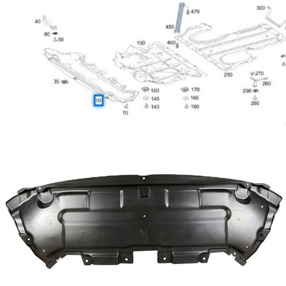 

Front bumper lower guard plate A2535240030 For Mercedes Benz GLC-Class W253 C253 X253 GLC250