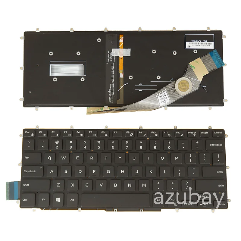 Backlit Keyboard for Dell Inspiron 13 7375 2in1, 7378 2in1, 15 5568 2in1, 5578 2in1, 5579 2 in 1, 7560 SP CF JP SW TR UK BR US