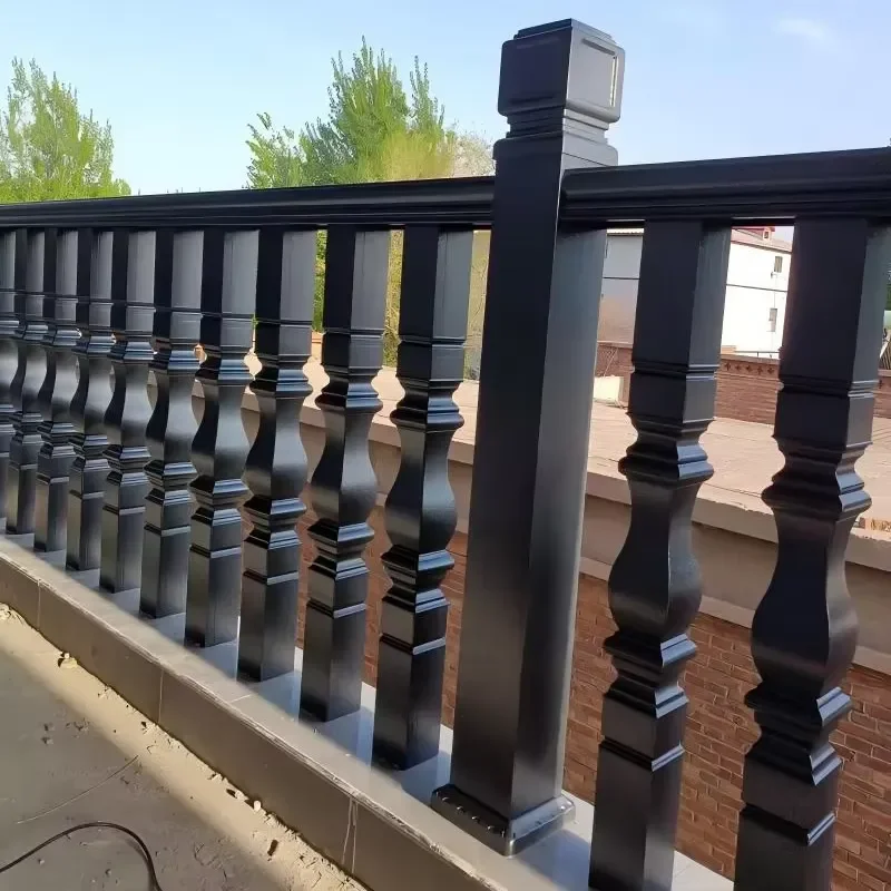 Aluminum Alloy Rooftop Terrace Art Balcony Decorative Trellis & Guardrails Outdoor Metal Railing Balustrade