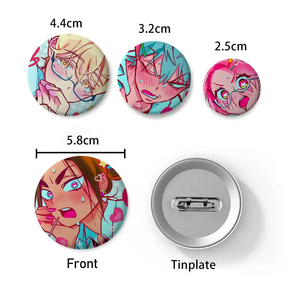 الغريبة المرحلة ميزي Sua Hyuna Luka شارات مستديرة رائعة شارة دبابيس الإبداعية للملابس قبعة ظهره هدية اكسسوارات #6