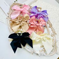 Bow Knot Hairpin Fabric Ribbon Girls Hair Accessories Hairpin Bowknot Hair Clip Ponytail Holder Shark Clip Barrettes Headwear