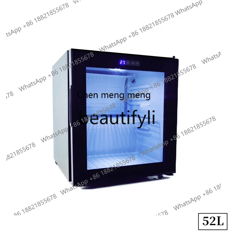 AB02  Refrigerated Fresh-Keeping Display Cabinet Sample Storage Cabinet Glass Door Small Refrigerator Digital Display