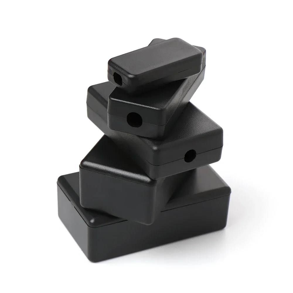 2/6/10Pcs Waterproof Black Housing Instrument Case ABS Plastic Project Box Storage Case Enclosure Boxes Electronic Supplies