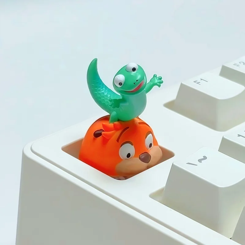 NF KEYCAP Cute Beaver Artisan Resin Keycap Anime Movie Custom Esc Key For Mechanical Gaming Keyboard For Pc Desktop Gamer