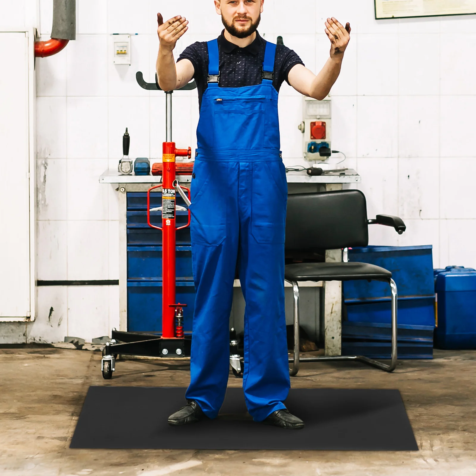 

Anti Static Table Mat ESD Safe Heat Resistant Workbench Pad Electronics Repair Rubber Large Size Soldering Protection