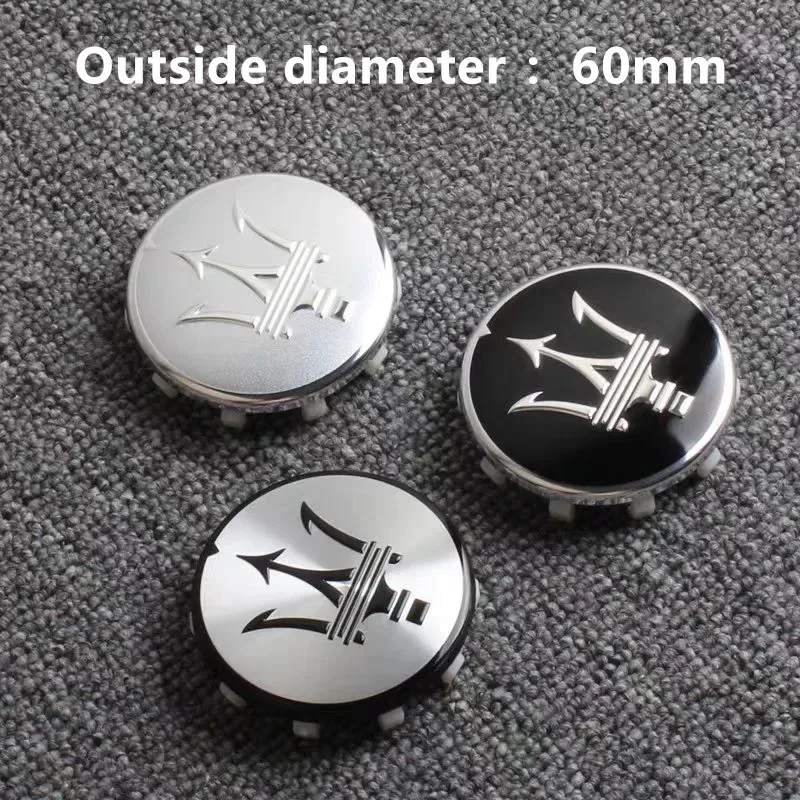 60mmNew سيارة عجلة مركز قبعات لمازيراتي جرانتوريزمو ليفانتي جيبلي جرانكابريو كواتروبورتي GTS Q4 كوبيه غطاء محور الديكور