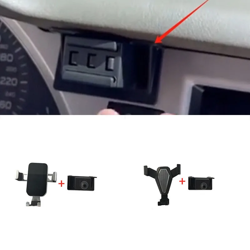 1Set ABS Material For 2005-2011 AUDI A6 C6 Special Car Phone Holder Fixed Bracket Stand Mobile