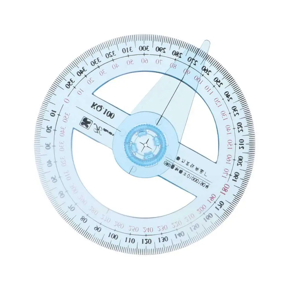Lightweight. Durable Office Full Circle Swing Arm School Supplies Measuring tools Pointer Angle Ruler Goniometer Protractor