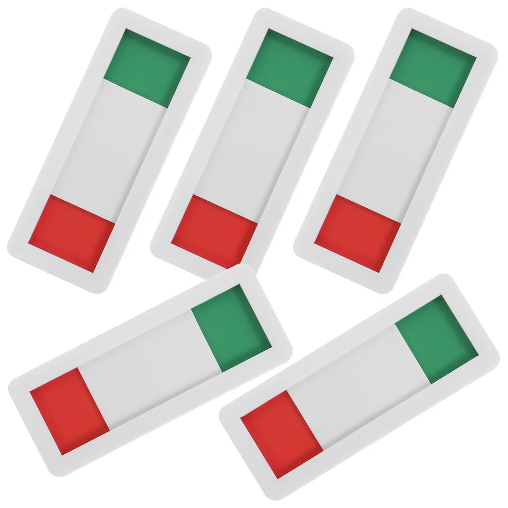 

5pcs Acrylic Vacant Occupied Sign Slide Door Indicator For Conference Room Office Privacy Signboard Red Green Slider