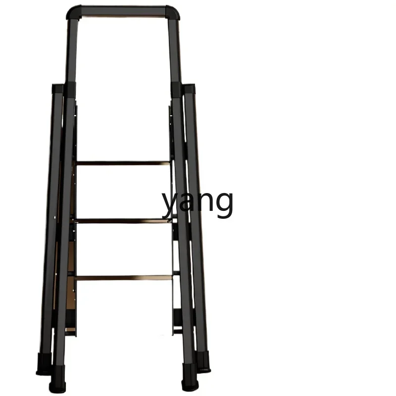 lmm aluminum alloy ladder household folding thickened bold indoor and outdoor herringbone ladder climbing safety stairs