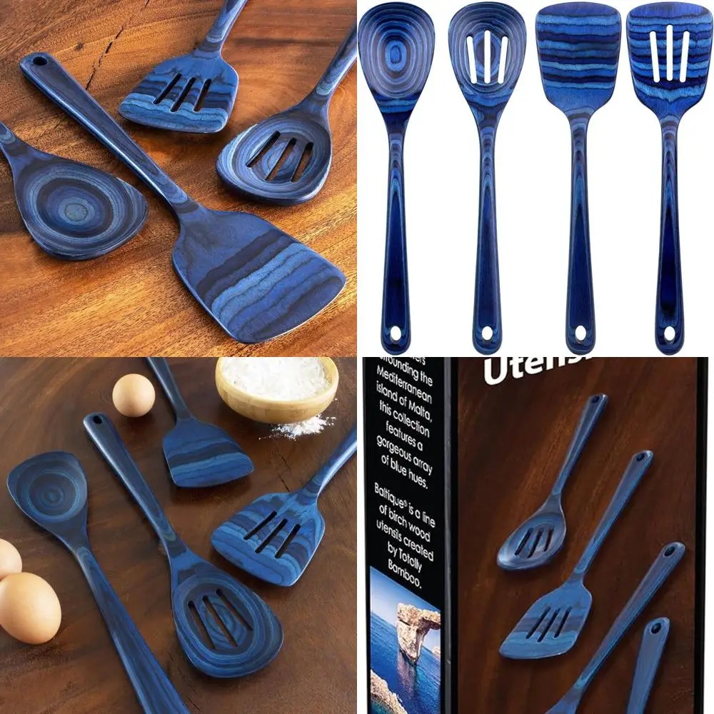 

Набор безопасных кухонных принадлежностей с антипригарным покрытием из 4 предметов от Baltique Malta Collection