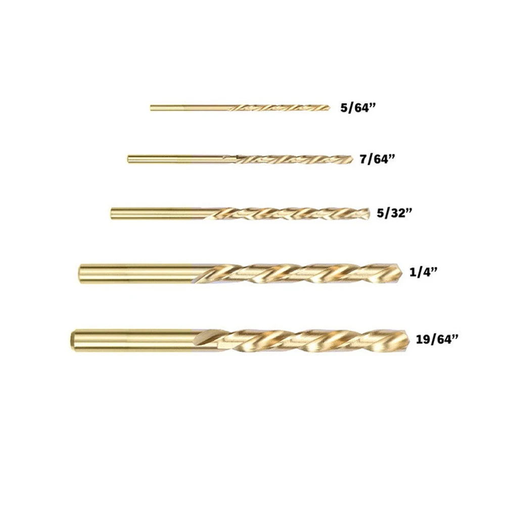 

Drill Bits Left Hand Drill Bits Tool Reversal Strong Way 10pcs/Set 3.2-8.7mm Drilling HSS Drilling High‑speed Steel