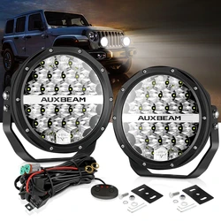 7 Inch 90W LED Work Light 6000K Offroad Driving Light IP68 Waterproof 9000LM Projector Spot Lamp Auxbeam