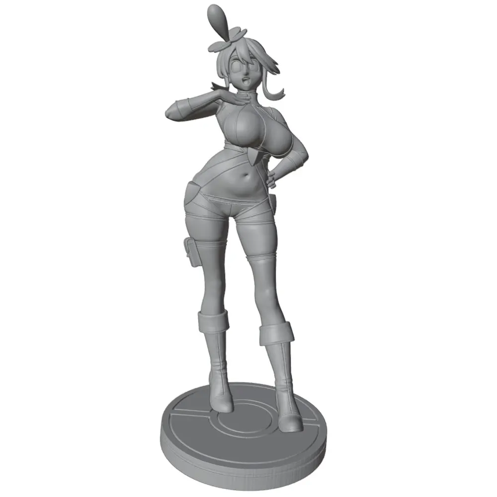 1/24  75mm Sexy Girl Resin Model Kits GK Miniature 3D Printed Gray Model Figurine DIY Doll Model Unassembled And Unpainted