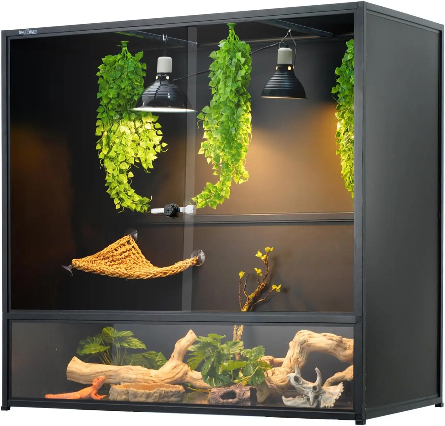 

Reptile Tank 230 Gallon 48 x24 x46 Large Reptile Enclosure for Bearded Dragon and Ball Python Extra Tall Snake Terrarium