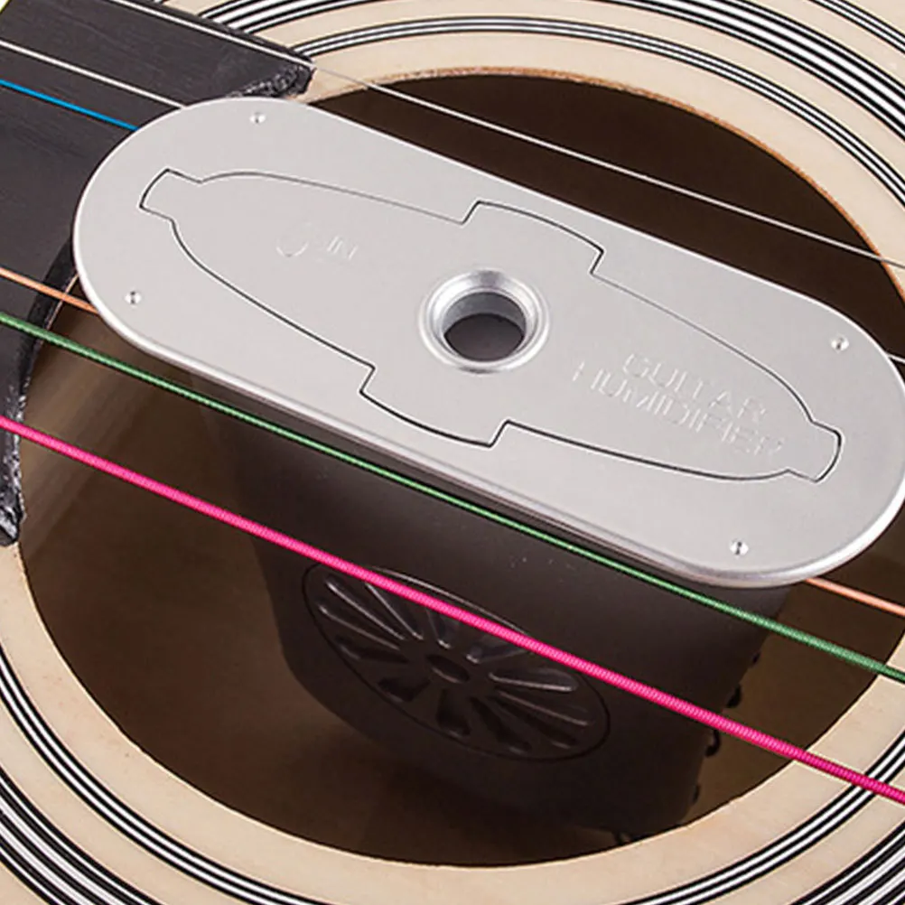 

1pc Guitar Humidifier For Acoustic Guitar Ukulele Sound Hole Moistener Adjustable Humidity Control Instrument Accessory Silver