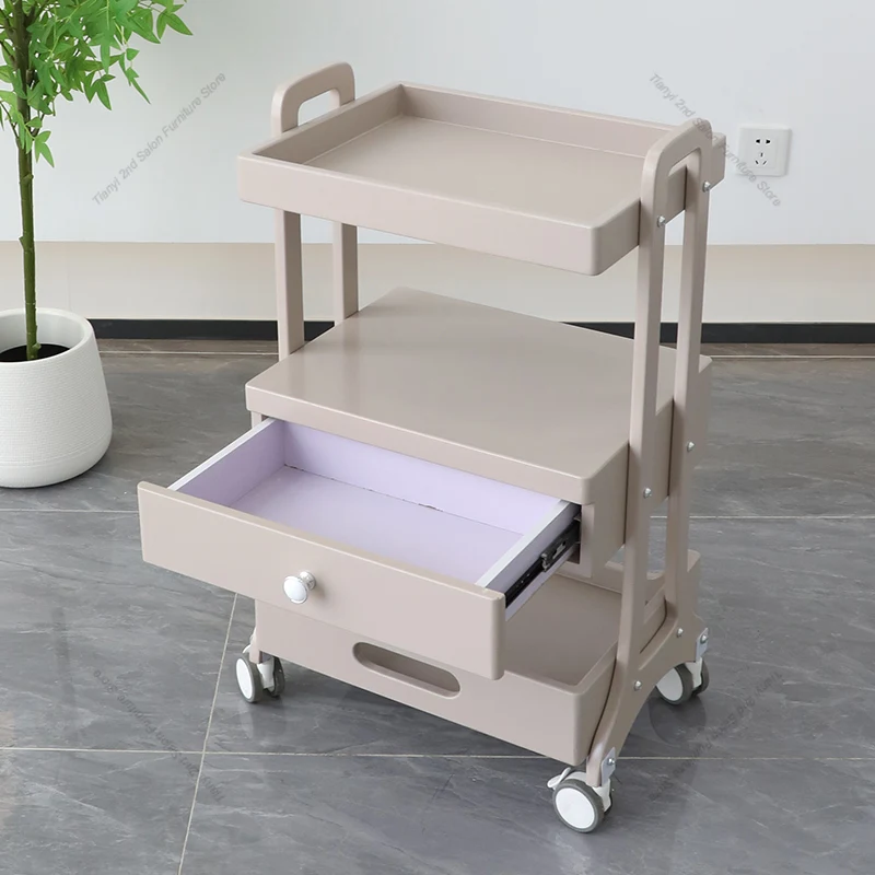 الشمال صالون تجميل عربة متحركة صالون حلاقة محدد تخزين فائدة صالون عربة ماكياج صالون الأثاث Carrinho Multiuso FYS