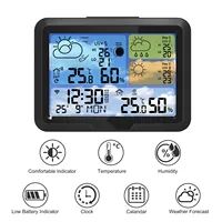 TUYA Smart WiFi Weather Station 5.3Inch LCD Wireless Thermometer Hygrometer Clock Alarm Support 3 Days UV Weather Forecast Trend