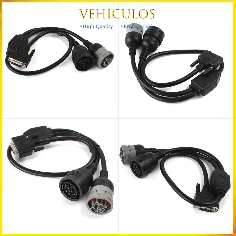 9-pin & 14-pin Split Y Service Cable Fits for CAT ET-3 ET-III Coms Diagnostic Connector Tool 317-7485 3177485 Accessories Parts