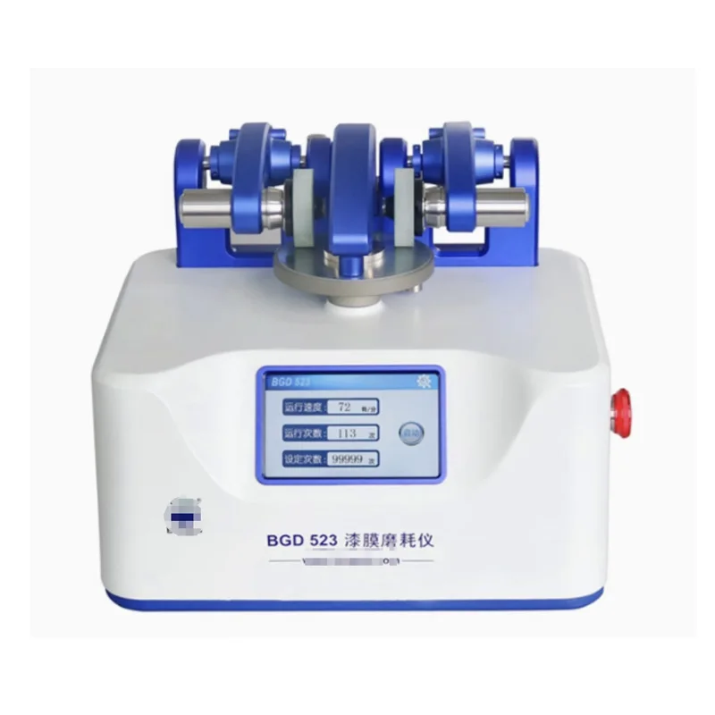 BGD 523 ISO 5470 Tester per l'abrasione della pellicola di vernice Apparecchiatura per test dell'abrasione rotazionale DIN 52347 DIN 53109 ISO 9352