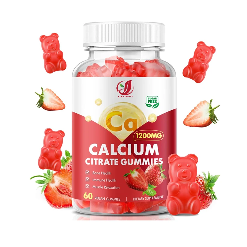 

Calcium citrate gummies 1200mg, sugar free calcium gummies for bone, muscle, and immune support