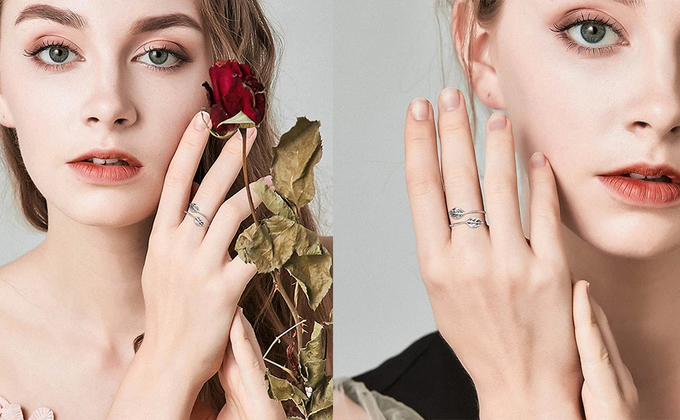 ajustable silver ring