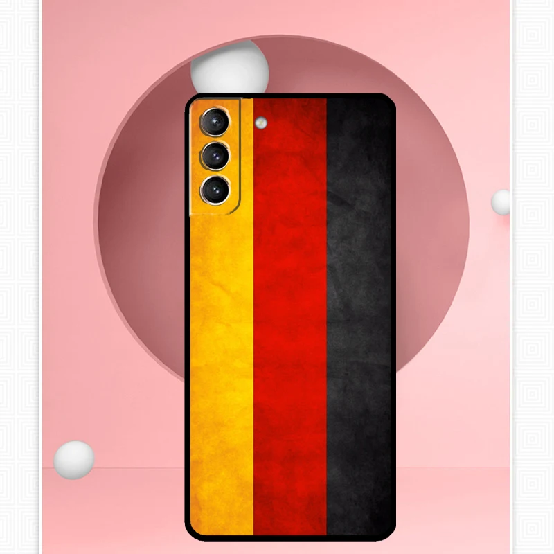 Germany Flag Banner Case For Samsung Galaxy S22 S23 S24 Ultra Note 20 10 S8 S9 S10 Plus S21 S20 FE Soft Cover