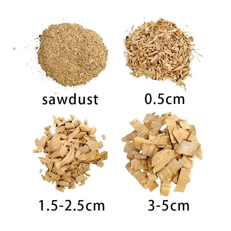 250g-450g Apple BBQ Wood Chips Sawdust Beech Pecan Frutit Wood Chunks  Burning Smoker Grill Smoke Bacon Salmon Meat Chicken Beef