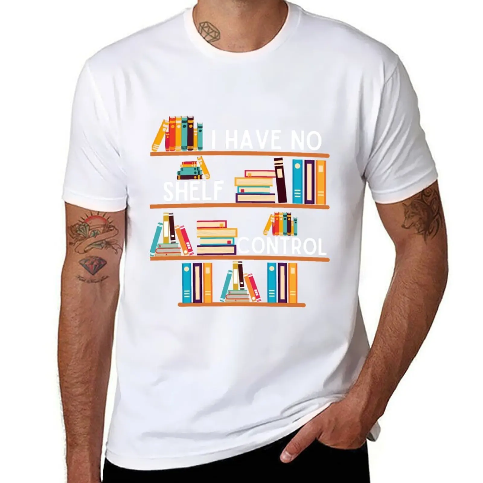I Have No Shelf Control, Fanny Library Reading Lover, Shelf Design Tee T-Shirt t shirts for man graphic funny T-Shirt