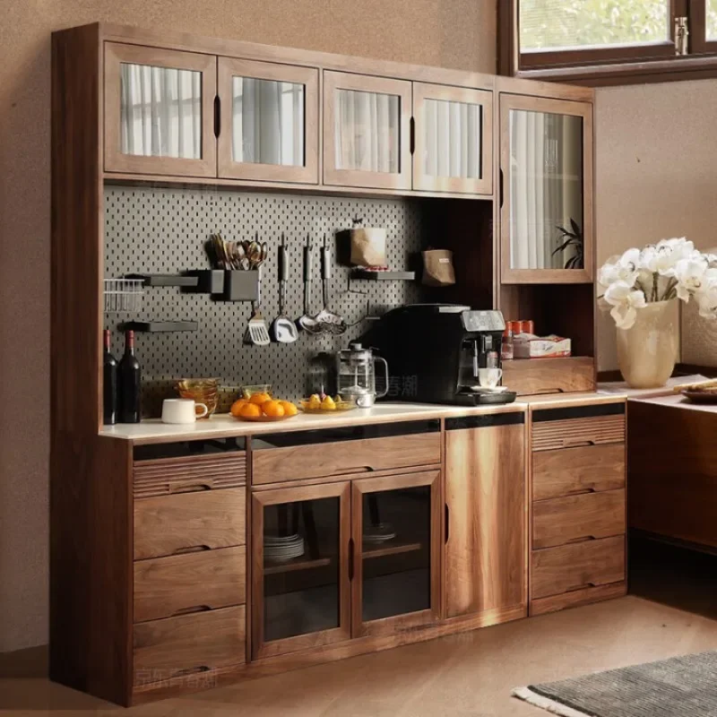 Youth Tide North American Black Walnut Solid Wood Side Cabinet