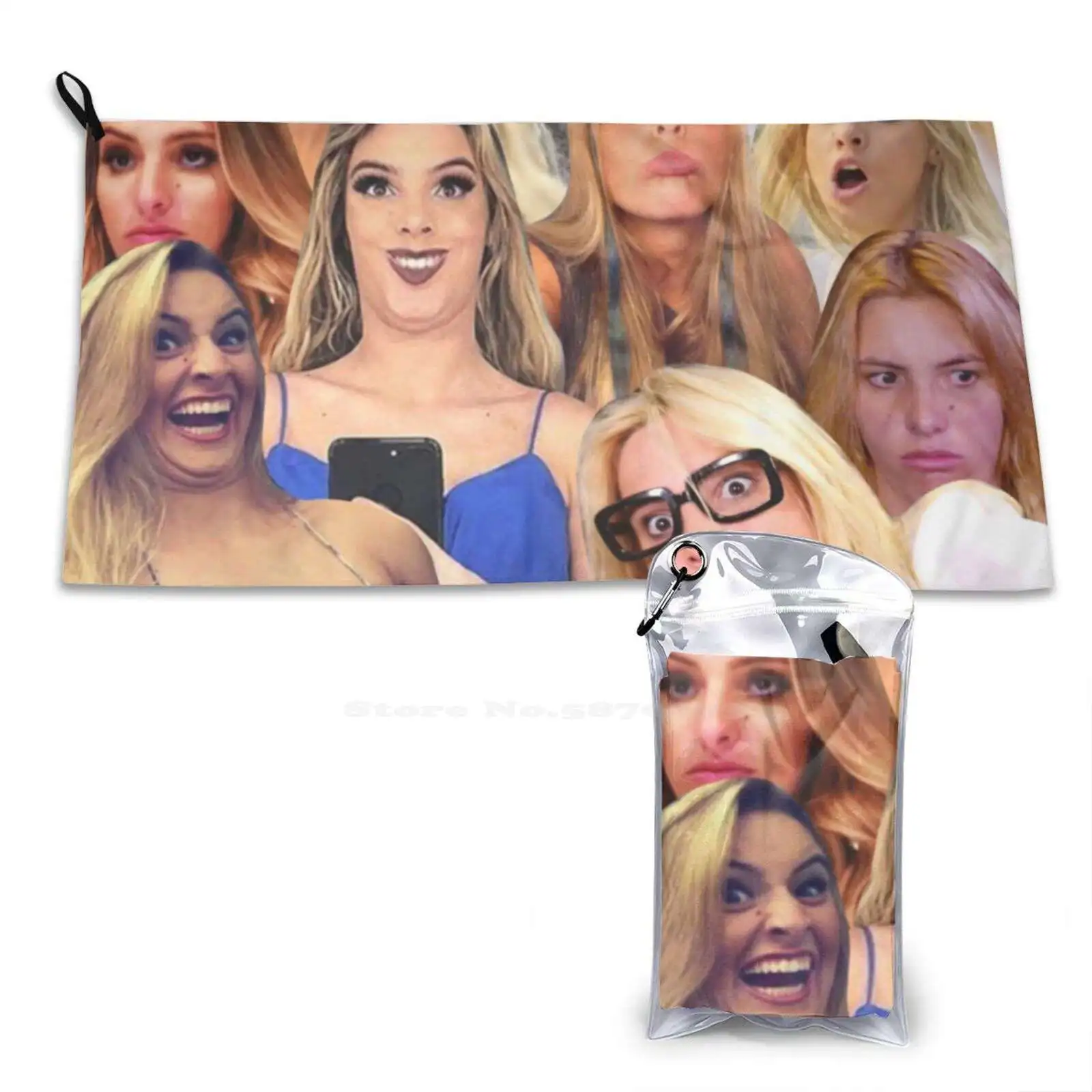 Lele Pons-Funny Faces Quick Dry Soft Face Towel Home Outdoor Lele Pons Funny Faces Youtuber Comedy Horror Hilarious Celebrity