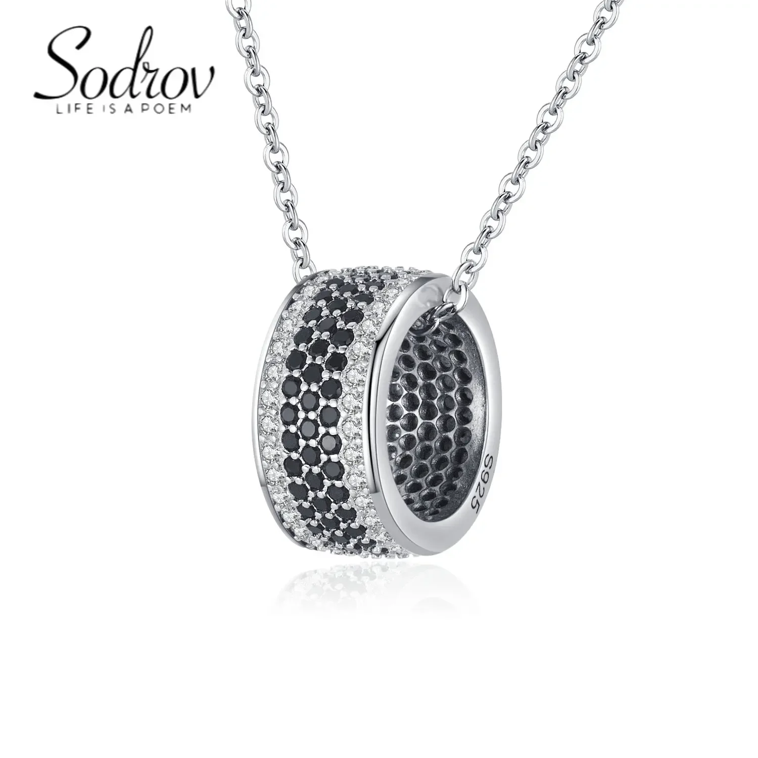 SODROV Women's Black Trend Necklace Gothic Wholesale Accessories Christmas Gift Wedding Jewelry Pendant Necklace for Women