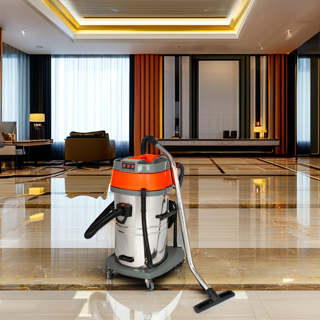 Aspirador de pó industrial úmido e seco 230V 100L com novo motor para hotéis de restaurantes domésticos e uso de construção