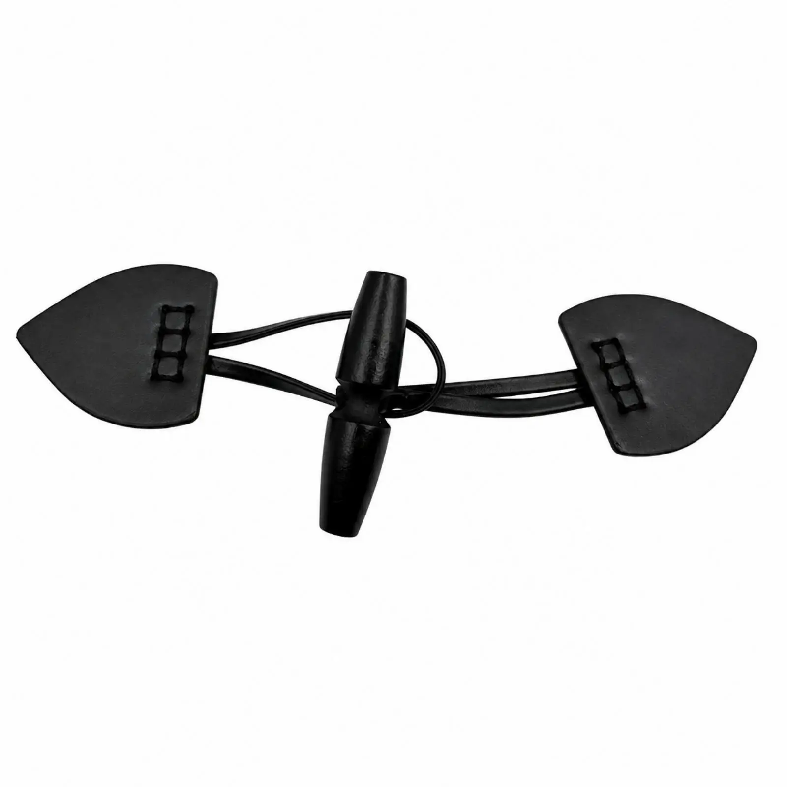 PU Leather Toggle Button with Tabs for Outerwear Knitwear DIY Tailoring Fastening Solutions