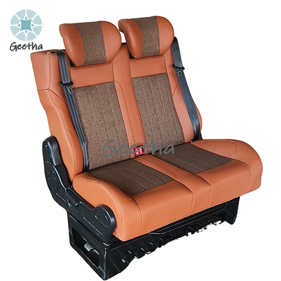 

Chengbo Van Camper Life Reversible Double Seat Small Motorhomes RV Seat with Microfibre Leather Luxury Waterproof FBN-100