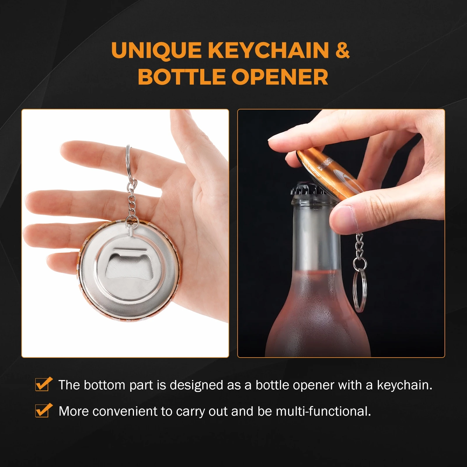 100pcs 50pcs Bottle Opener Keychain Base Parts Material 58mm Parts Supplies For Pro Badge Button Maker Machine