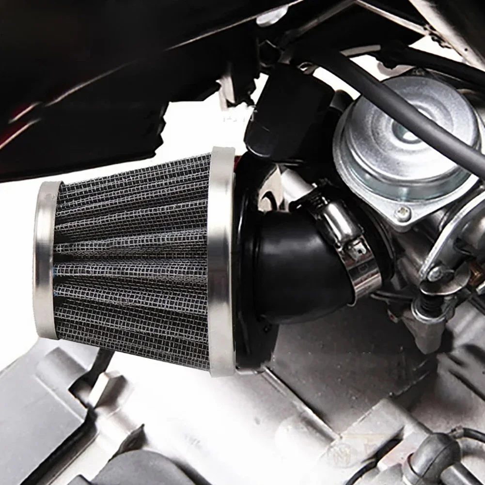 Filter Air Filter Garden Indoor Rubber With Clamp 38mm Accessories Bent Neck Dirt Bike Metal Parts Moped Scooter